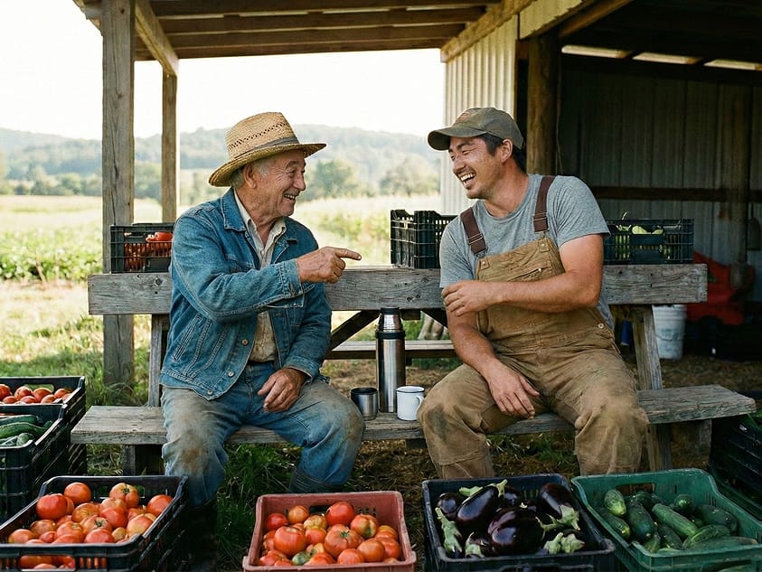 地元農家とのネットワークイメージ
